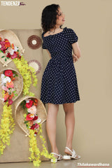 Tendenza Teen Front Overlapped Mini Dress