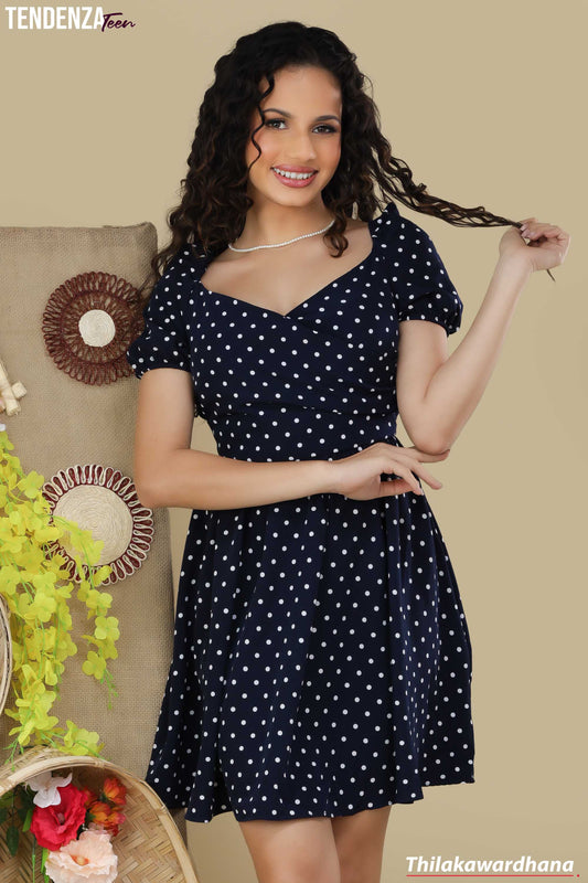 Tendenza Teen Front Overlapped Mini Dress