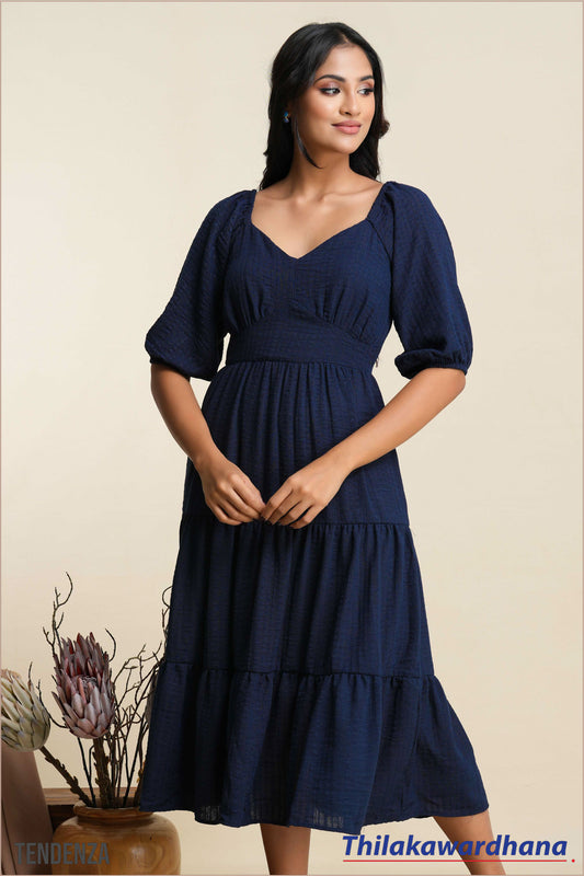Tendenza V neck Midi Dress
