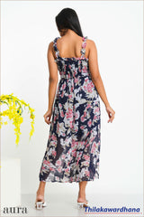 Aura Floral Grace Smocked Dress