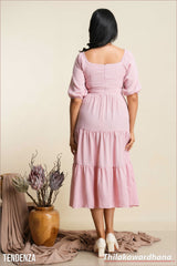 Tendenza V neck Midi Dress