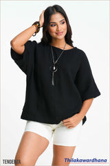 Tendenza Batwing Sleeve Top
