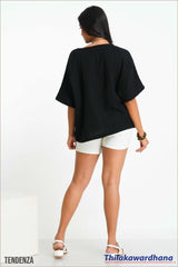 Tendenza Batwing Sleeve Top