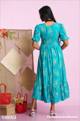 Tendenza Printed A Line Dress