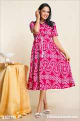 Tendenza Waist Tassle Detailed Midi Dress