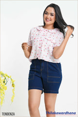 Tendenza Short Sleeve Crop Top