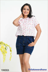 Tendenza Short Sleeve Crop Top