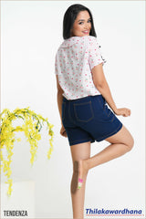 Tendenza Short Sleeve Crop Top