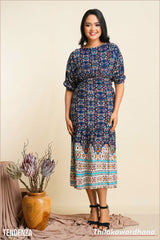 Tendenza Fit & Flare Maxi Dress
