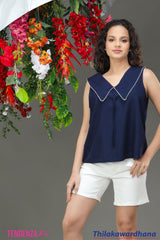 Tendenza Teen Chelsa Collar Top