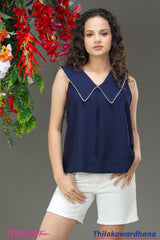 Tendenza Teen Chelsa Collar Top