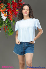 Tendenza Teen Pleated Babydoll Top