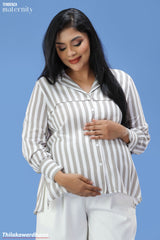Tendenza Adele Trench Maternity Shirt
