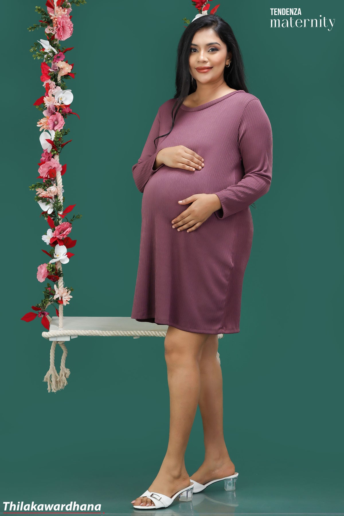 Tendenza Twin Zippers Maternity Feeding Dress
