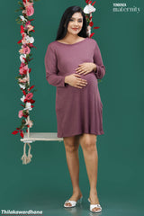 Tendenza Twin Zippers Maternity Feeding Dress