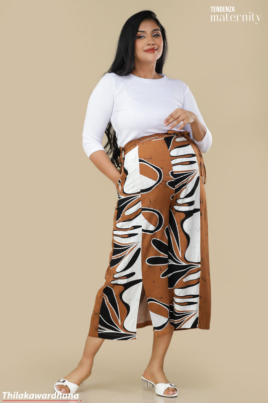 Tendenza Front Slit Maternity Pant