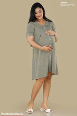 Tendenza Front Buttoned Maternity Dress