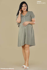 Tendenza Front Buttoned Maternity Dress