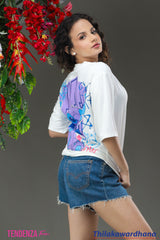 Tendenza Teen Stitch Printed T Shirt