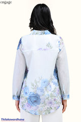 Engage Blush Bloom Floral Printed Tunic Top