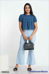 Tendenza Contrast Detailed Button Down Top
