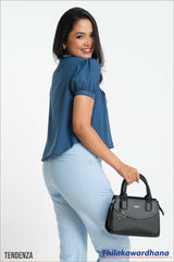 Tendenza Contrast Detailed Button Down Top