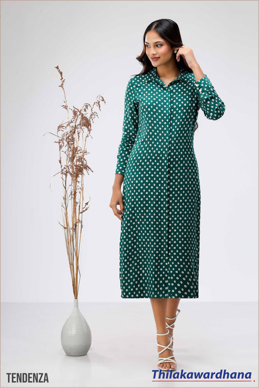 Tendenza Noelle Print Stretch Dress