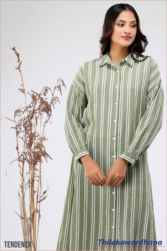 Tendenza Striped Shirt Dress