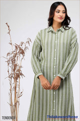 Tendenza Striped Shirt Dress