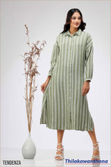 Tendenza Striped Shirt Dress