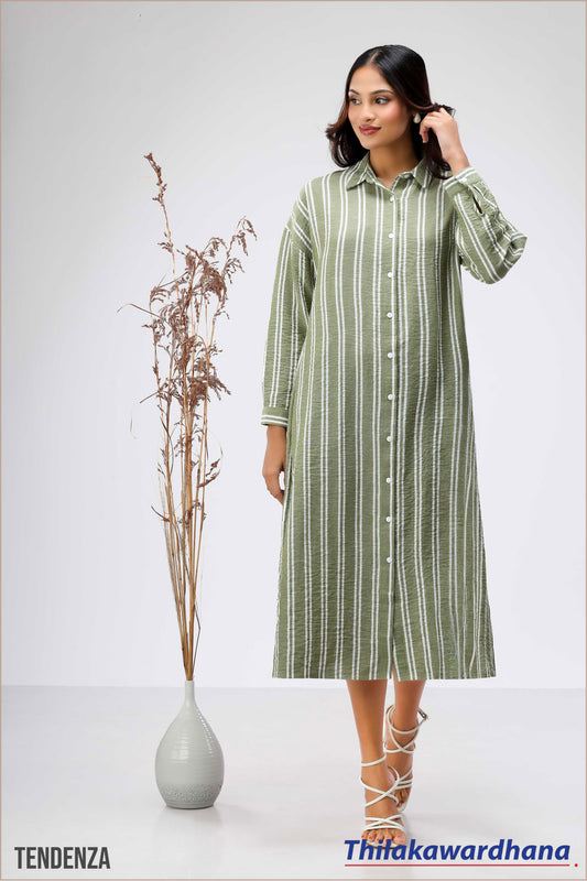 Tendenza Striped Shirt Dress