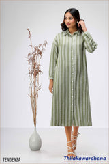 Tendenza Striped Shirt Dress