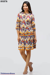Aura Sunset Mosaic Dress