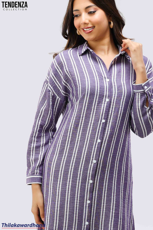 Tendenza Striped Shirt Dress