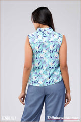 Tendenza Sleeveless Printed Top