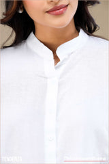 Tendenza Chinese Collared Long Sleeve Shirt