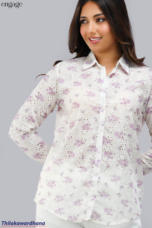 Engage Floral Printed Cutlon Top