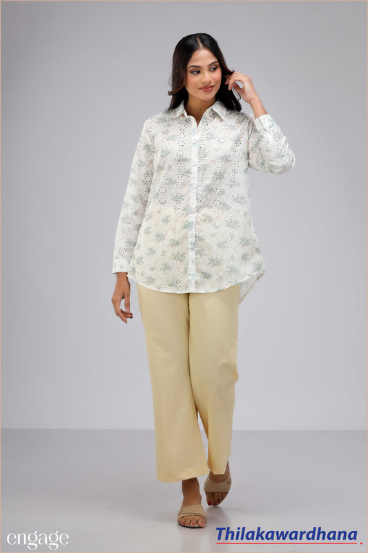 Engage Floral Printed Cutlon Top
