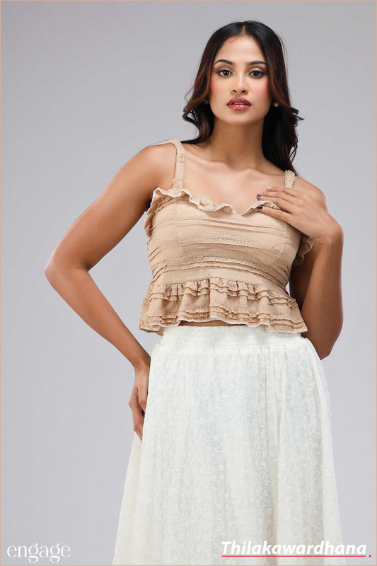 Ruffle Detailed Top - Free Size