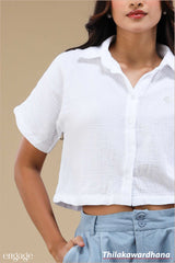 Engage Short Sleeve Comfy Crop Top