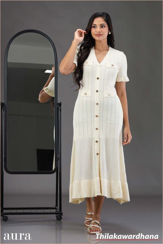 Moonbeam Knit Maxi Dress - Free Size