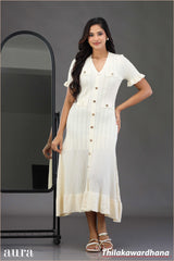 Moonbeam Knit Maxi Dress - Free Size