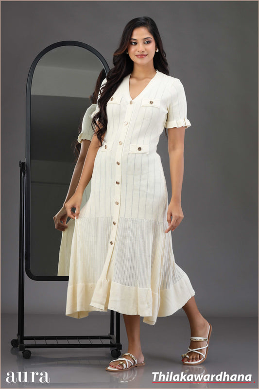 Moonbeam Knit Maxi Dress - Free Size