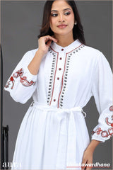 Elegant Aura Embroidered Dress