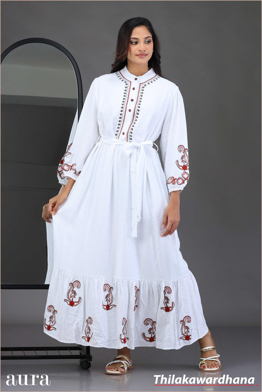 Elegant Aura Embroidered Dress