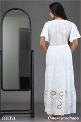 Cotton Lace Meadow Maxi Dress