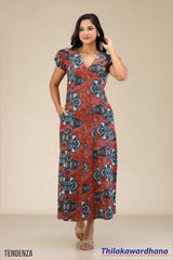 Tendenza Wavy Maxi Dress