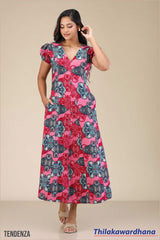 Tendenza Wavy Maxi Dress
