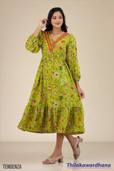 Tendenza Floral Print Lace Dress