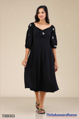 Tendenza Puff Sleeve Cinderella Dress